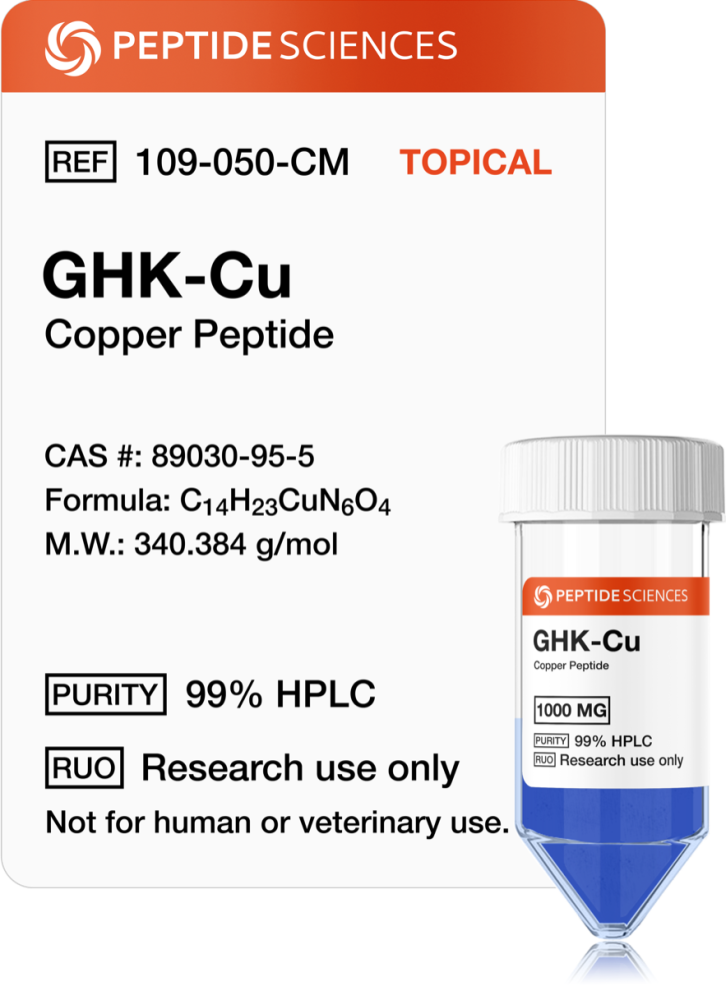 GHK-Cu 1gram (Copper Peptide) (1000mg) (Topical)