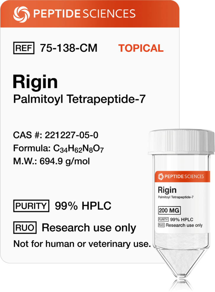 Rigin 200mg (Palmitoyl Tetrapeptide-7) (Topical)