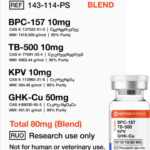 BPC-157, TB-500, KPV, GHK-Cu 80mg (Klow Blend)