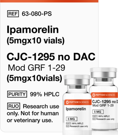 Ipamorelin (5mg x 10), CJC-1295 no DAC (5mg x 10)